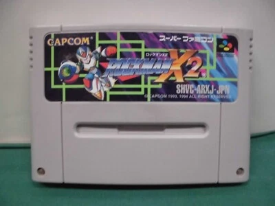 SNES -- ROCKMAN X2 Megaman -- Super famicom. Japan Game. 14646 - Image 1 of 4