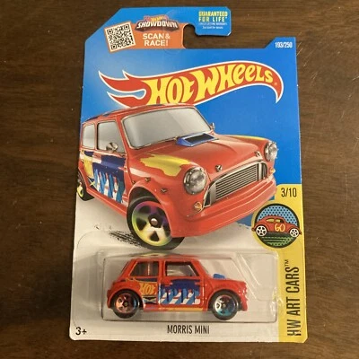 Coches artísticos Hot Wheels Morris Mini Red HW (letra “H”) 3/10 nuevos en paquete Foto 1 de 2