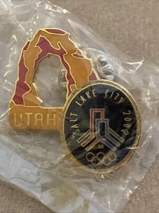 2002 SALT LAKE CITY OLYMPIC PIN DELICATE ARCH ARCHES NP MOAB NEW, unopened wrap. - Picture 1 of 2