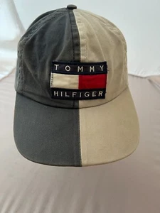 Vintage 90er Tommy Hilfiger Golf Split Strapback Mütze Aufnäher Made in USA SELTEN! - Bild 1 von 14