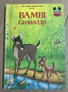 Walt Disney "Bambi Grows Up" Book - First  American Edition - Picture 1 of 4