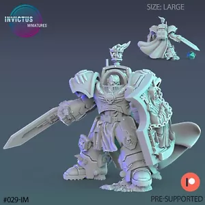 Skeleton Squad Leader F | Invictus Miniatures | RPG Wargaming 3D Printed Soldier - Picture 1 of 1