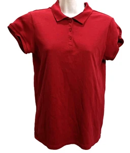 IZOD School Uniform Shirt XL (18) Red Short Sleeve Polo Cotton/Poly - Picture 1 of 6