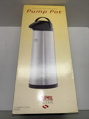 Termo Nissan Vidrio Aislado al Vacío Bomba Olla 20+ Taza 2.7 Cuartos Capacidad Foto 1 de 3