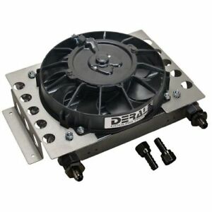 Derale 13750 15 Row Atomic Cool Plate & Fin Remote Cooler; -6AN