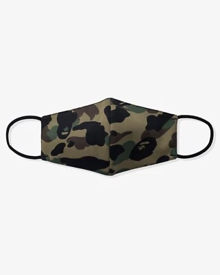 A Bathing Ape Bape 1st Camo Face Mask Green Brand New Authentic - Image 1 of 3
