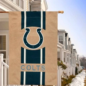 Indianapolis Colts GROSSE SACKLEINEN HAUSFLAGGE 28" X 44" - Bild 1 von 1