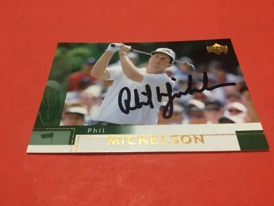 PHIL MICKELSON SIGNED ROOKIE NEAR MINT CARD; #41 UPPER DECK - Image 1 of 4