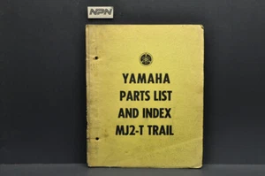 Vtg 1964 Yamaha MJ2 T Omaha Trailmaster Motorcycle Parts List Index Manual - Picture 1 of 9