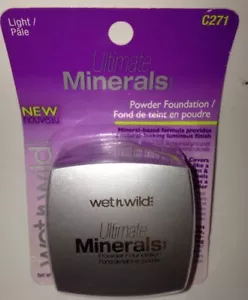 Wet n Wild Ultimate Minerals Mineral Powder Foundation C271 LIGHT/Pale BN Sealed - Picture 1 of 12