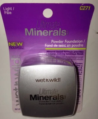 Wet n Wild Ultimate Minerals Mineral Powder Foundation C271 LIGHT/Pale BN Sealed - Image 1 of 4