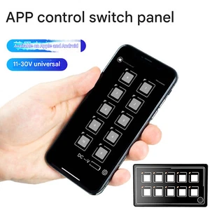 10P Touch Screen Control Switch Panel APP Control IP67 Waterproof Universal - Picture 1 of 14