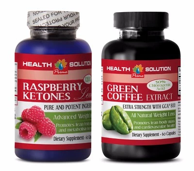 Fast Metabolism diet - RASPBERRY KETONES – GREEN COFFEE EXTRACT COMBO -raspberry - Image 1 of 4