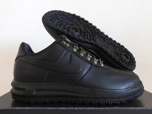 NIKE LF1 LUNAR AIR FORCE 1 DUCKBOOT LOW "ALL BLACK" BLACK SZ 12 [AA1125-001] - Picture 1 of 5