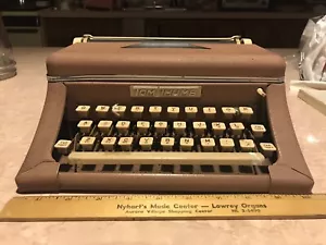 Vintage Tom Thumb Deluxe Toy Typewriter Toy Child's with case & Orig. Box - Picture 1 of 11
