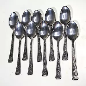 Interpur FLORENZ Stainless Japan 10pc Teaspoon Set - vintage japan flatware - Picture 1 of 7