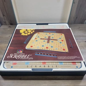 Vintage 1977 Scrabble Deluxe Edition Turntable Complete Selchow & Righter USA - Picture 1 of 17