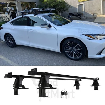 For LEXUS ES300 ES350 54" Car Top Roof Rack Cross Bar Cargo Kayak Carrier w/Lock Foto 1 de 4