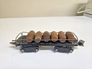 1930's MARX BARREL 8 Wheel CAR w/ Automatic Couplers - Prewar O Gauge - Picture 1 of 6