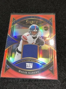 Muestras de novato Panini Select 2024 Malik Nabers #RS-MNS Red Prizm (RC) - Imagen 1 de 5