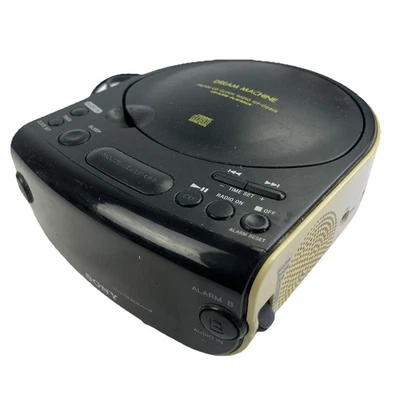 Sony Dream Machine FM/AM Clock Radio ICF-CD815 CD-R/RW Alarm Clock - Color Age - Image 1 of 4