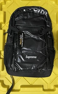 FW17 Supreme black backpack Cordura Fabric box logo Reflective text New W/Tags - Picture 1 of 7
