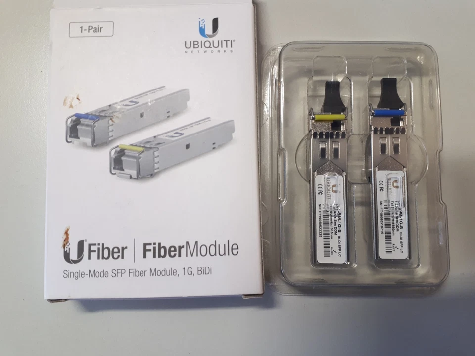 Ubiquiti  UF-SM-1G-S - Sep 1G BIDI Single-Mode FiberModule  -1-Pair - Bild 1 von 1