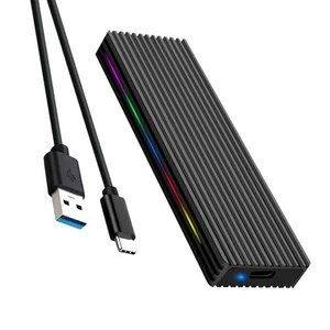 M.2 M Key SSD-GehäUse, 10 Gbit/S/5 Gbit/S, USB 3.1, NGFF-Protokoll, USB-C-M4633 - Bild 1 von 6