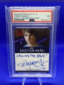 2023 Doctor Who S1-4 Tommy Knight Autograph Inscription Card PSA Graded 7 NM - Picture 1 of 2