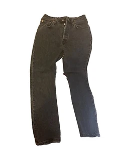 Levi's Women's Premium 501 ‘Jeans, High Rise, Black, W27L28 - Picture 1 of 4