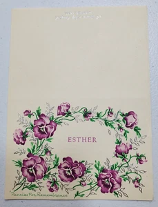 Any Occasion Foldable Card Pansies For Remembrances - Imagen 1 de 7