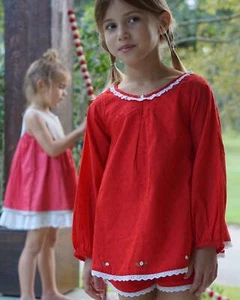 Girls WDW Well Dressed Wolf Swiss Dot House tunic set Size 8 GUC - Picture 1 of 7