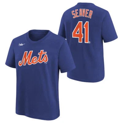 Футболка мужская MLB Nike New York Mets Tom Seaver королевское имя и номер средний размер - Изображение 1 из 4