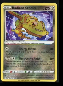 Radiant Steelix 124/196 Near Mint Pokémon TCG Sword and Shield Lost Origin - Picture 1 of 2
