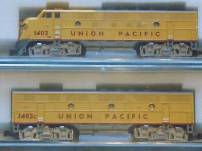 Kato N Scale Union Pacific F3 A #1403 and F3 B #1402C A+B Diesel Loco Set NIB - Image 1 of 4