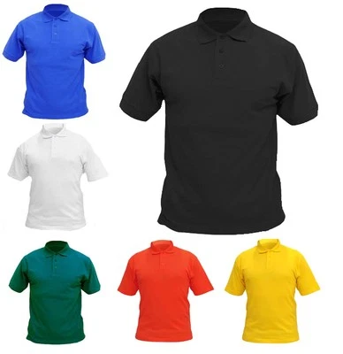Kids Boys & Girls Polo T Shirt School Uniform - CHILDRENS CASUAL SPORT SHIRTS - Image 1 of 2