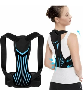 Adjustable shoulder brace, back Lumbar Support belt, Posture Corrector men women - Picture 1 of 6
