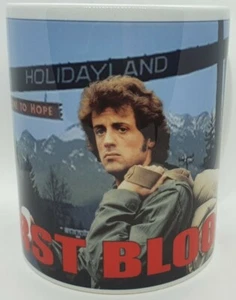 First Blood 1982 MUG John Rambo Sylvester Stallone Action Vietnam Vet Call Duty - Picture 1 of 5