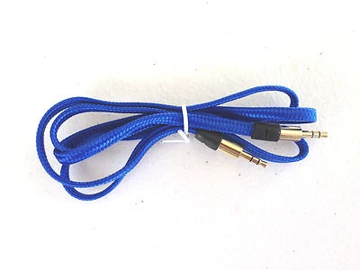 Cable auxiliar trenzado plano macho 3,5 mm 3 pies AUX PARA iPhone 4s 5c 6 iPod Nano mp3 Foto 1 de 4