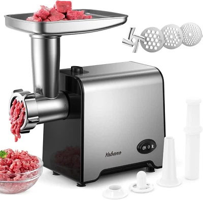 Tritacarne Elettrico Professionale Acciaio Inox 3 in1 + 3 Piastre Di Macinazione - Immagine 1 di 4