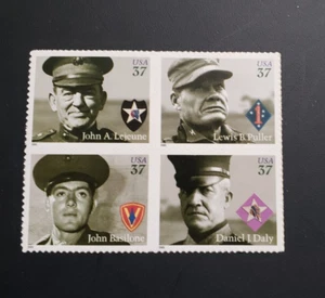 2005 Scott #3961 - 3964, 37¢, DISTINGUISHED MARINES- MNH S/A - Block of 4 - Picture 1 of 3