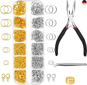 Yholin Biegeringe für Schmuckherstellung und Halsketten Reparaturset, 1200 - Bild 1 von 7