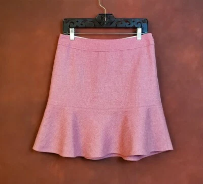 Falda trompeta mezcla lana Gap Wear to Work 4 ropa de trabajo informal tweed rosa Foto 1 de 4