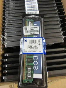 Kingston 512MB KTM3211/512 Equiv IBM 73P3213 PC2-4200 Unbuf DDR2 240-pin NEW NEU - Afbeelding 1 van 3