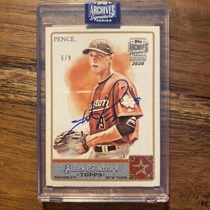 Hunter Pence 2020 Topps Archives Signature Series 6/9 Auto Allen & Ginter