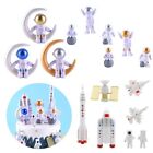 Supplies Astronaut Figurine Space Shuttle Miniature Rocket Cake Toppers