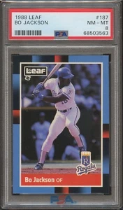 1988 Leaf #187 Bo Jackson PSA 8 - Picture 1 of 2