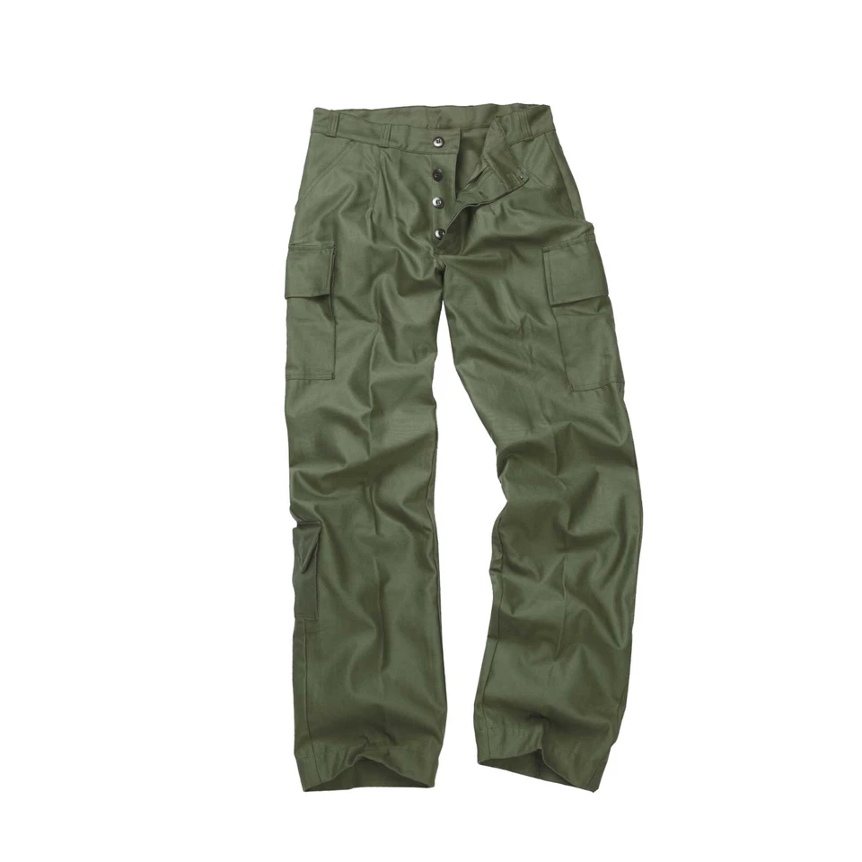 Dutch Army Trouser Original Military Vintage Combat Pants Multi Pocket Olive - Image 1 of 1