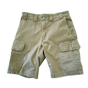 DULUTH Trading Shorts Sz 34 Flex Fire Hose Cargo Shorts Relaxed Fit Khaki Green - Picture 1 of 8