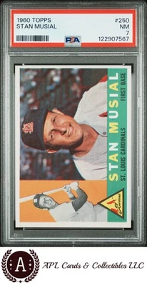 1960 Topps #250 Stan Musial PSA 7 Foto 1 de 2